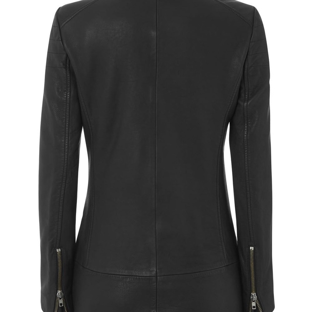 Muubaa Black Leather Moto Jacket - Picture 2 of 6